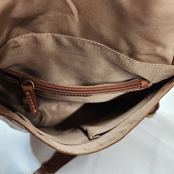 The Sak Silverlake Crossbody Bag Leather Studded Boho Brown Purse Embossed - Picture 6 of 13